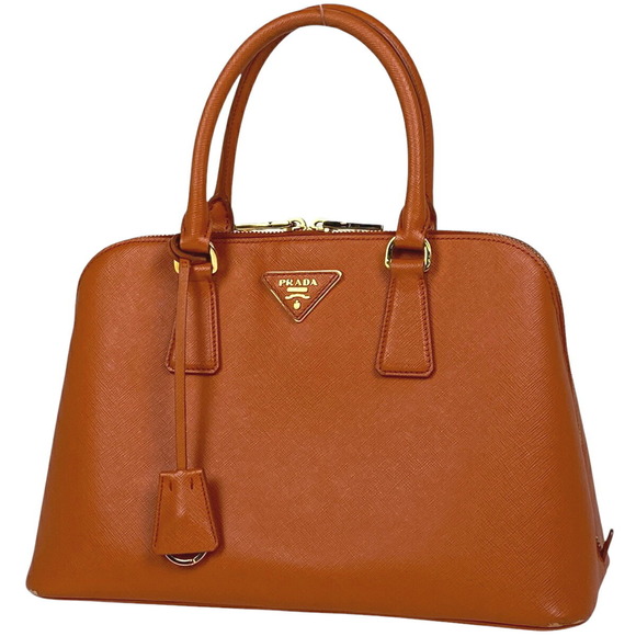 Prada Leather Bag Orange Promenade Shoulder - Picture 1 of 7